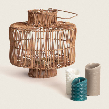 Tafellamp Rotan Masái -Natuurlijke kleur