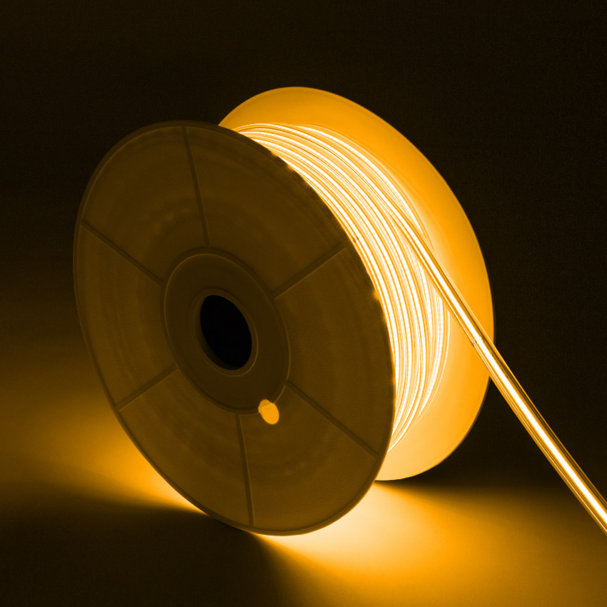 Rol LED Strip COB Dimbaar 220V AC 320 LED/m Super Warm Wit IP65 Op maat gemaakte Breedte 14mm Elke 50 cm in te korten