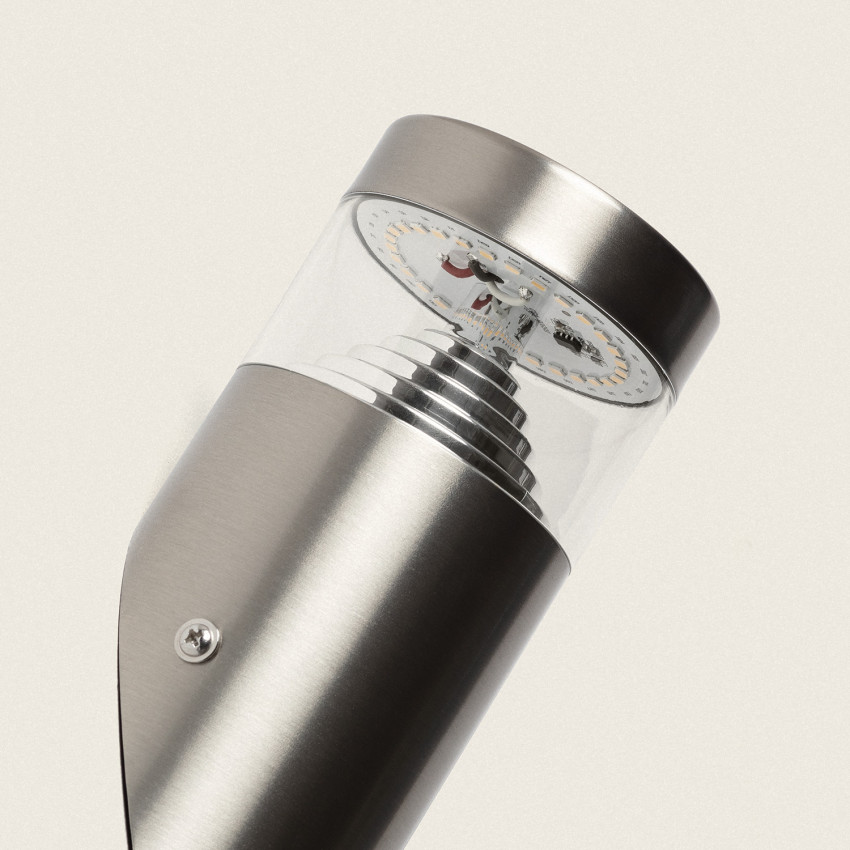Aplique LED 6W Solar de Metal Inti Inox ILUZZIA