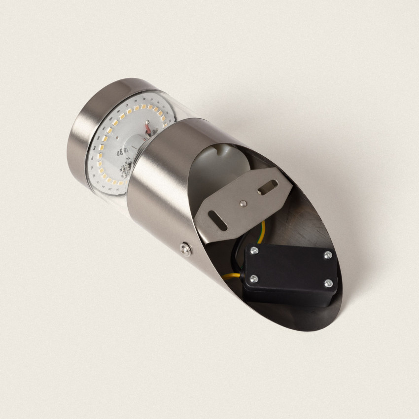 Aplique LED 6W Solar de Metal Inti Inox ILUZZIA