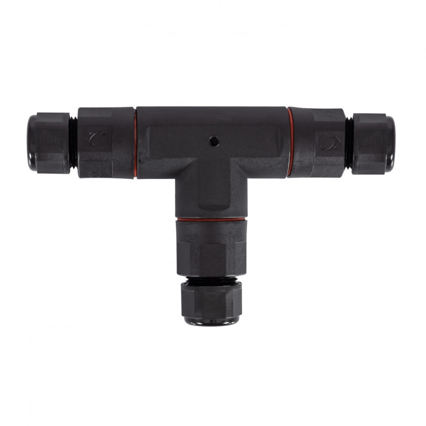 Waterdichte 3-contactkabelconnector T model met snelkoppeling 0.5mm²-2.5mm² IP68 