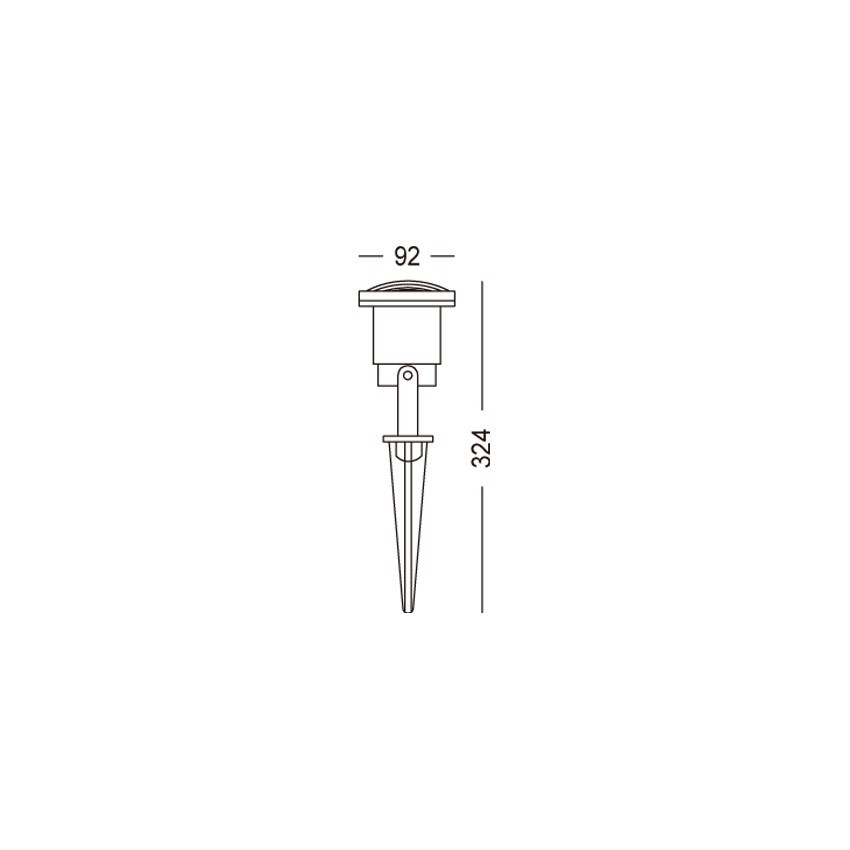 Tuinspot Gotham 3W LED met Spike