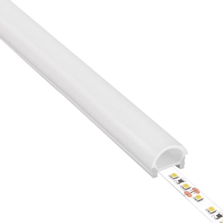 Siliconen Buis Halfrond  LED Flex Inbouw tot 10-15 mm