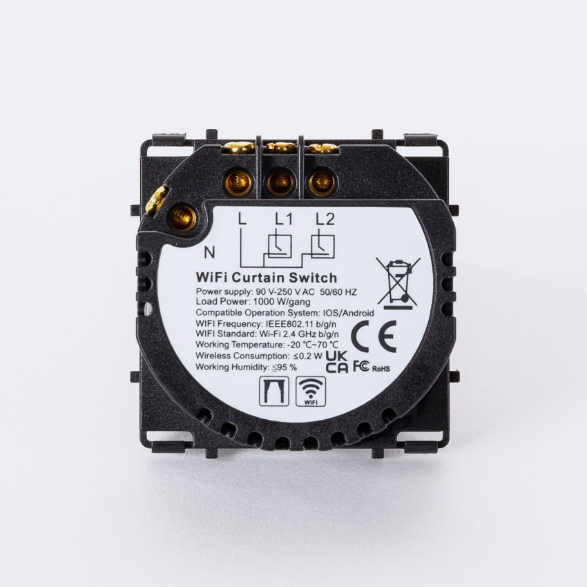 Interruptor de Cortina WiFi Táctil Modern