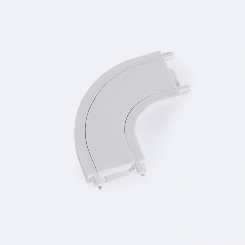 Connector Type L gebogen voor Magneetrail Enkelfasige 25mm Super Slim 48V opbouw 