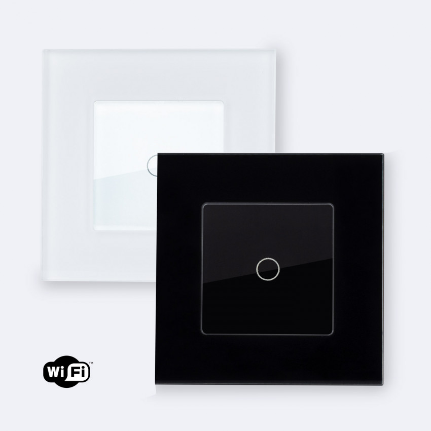 Touch Schakelaar WiFi  Simple met Modern Glazen Frame 