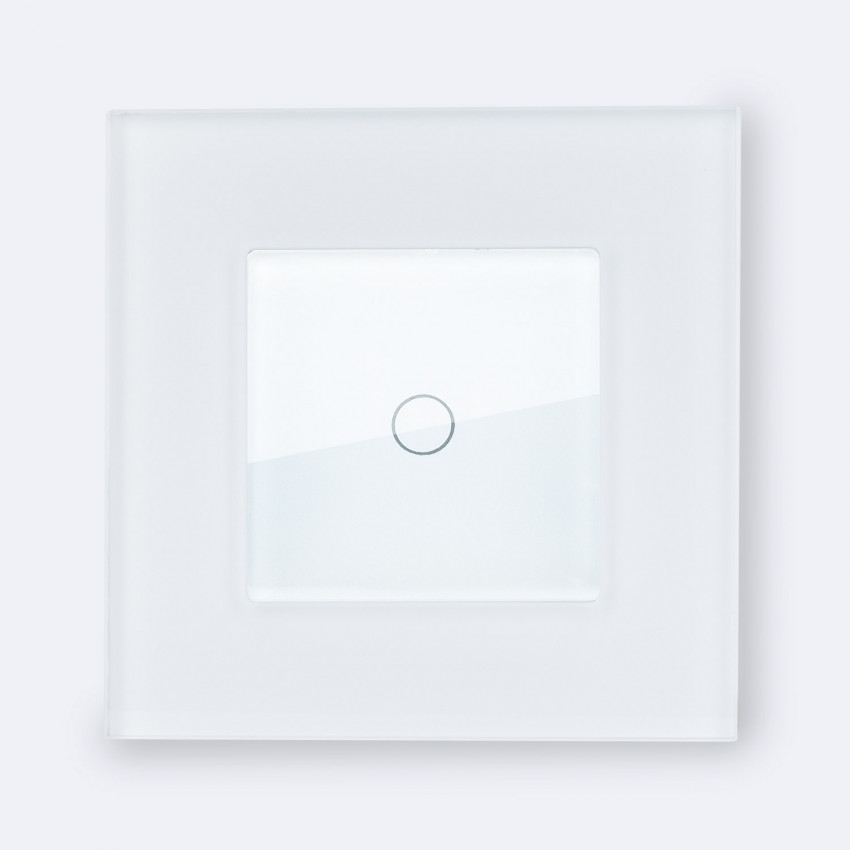 Interruptor WiFi Táctil Simple con Marco Cristal Modern