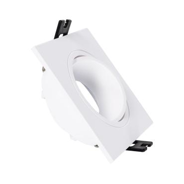 Downlight Aro Vierkant kantelbaar voor LED lamp GU10 / GU5.3 Ø 75 mm -Glanzend Wit