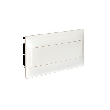 Inbouwdoos Practibox S voor conventionele scheidingswanden gladde deur 1x18 Modules LEGRAND 137046 -Wit