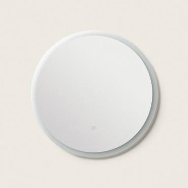Badkamerspiegel met LED-licht en anticondens Ø60 cm Shala -2700K