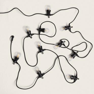 Licht Slinger Outdoor Easyfit 12V AC  met 10 Lampjes 5.65.m -2700K