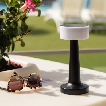 LED-Tafellamp LED Metaal  met oplaadbare USB-Batterij Greta