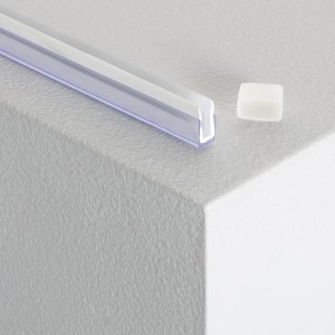 Polycarbonaat profiel voor Neon Strips LED 24V -Transparant