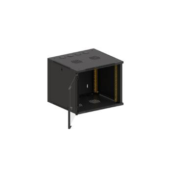 UNIRACK 19'' 9 U met Transparante Deur  OPENETICS 23211 -Zwart