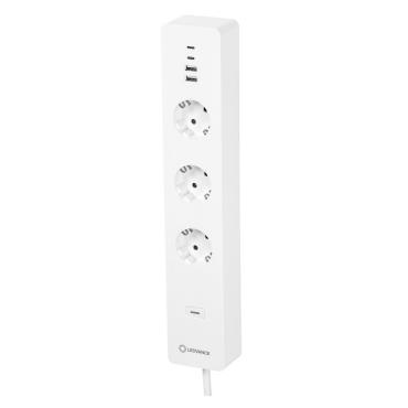Stekkerdoos 3 F Schuko Stopcontacten + 2 USB Smart WiFi  LEDVANCE 4058075594784 -Wit