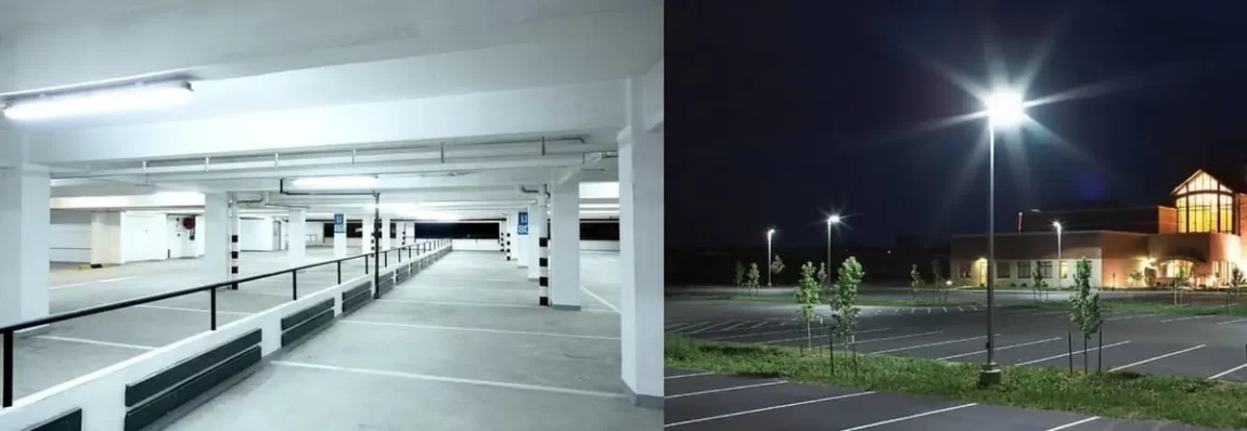 Illuminazione a LED in parcheggi e garage