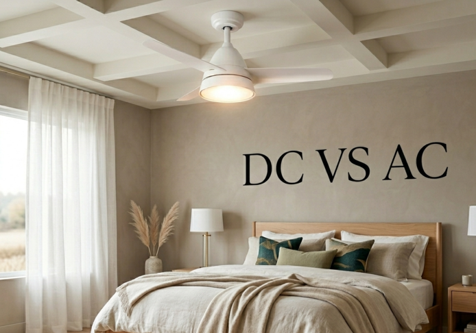Ventilatori da soffitto con motore DC VS AC