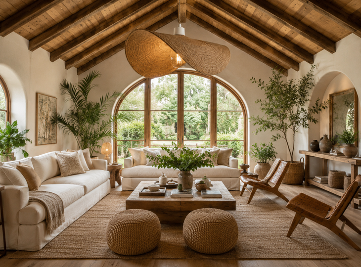 Verlicht de kamers van uw huis met een natuurlijke stijl
