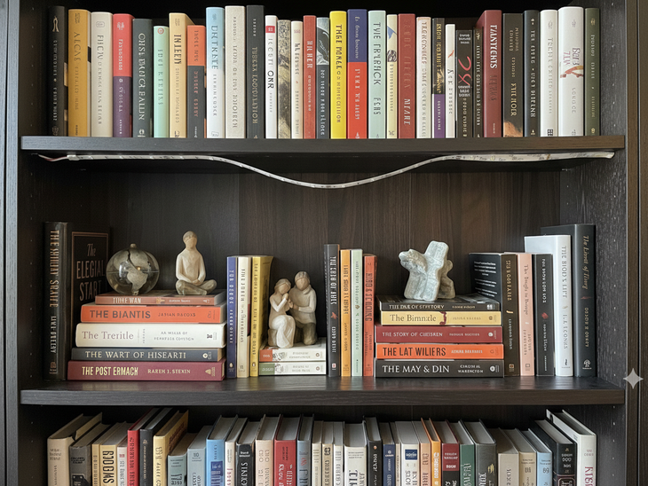 Een led-strip die op een plank is bevestigd, is door de hitte losgeraakt.