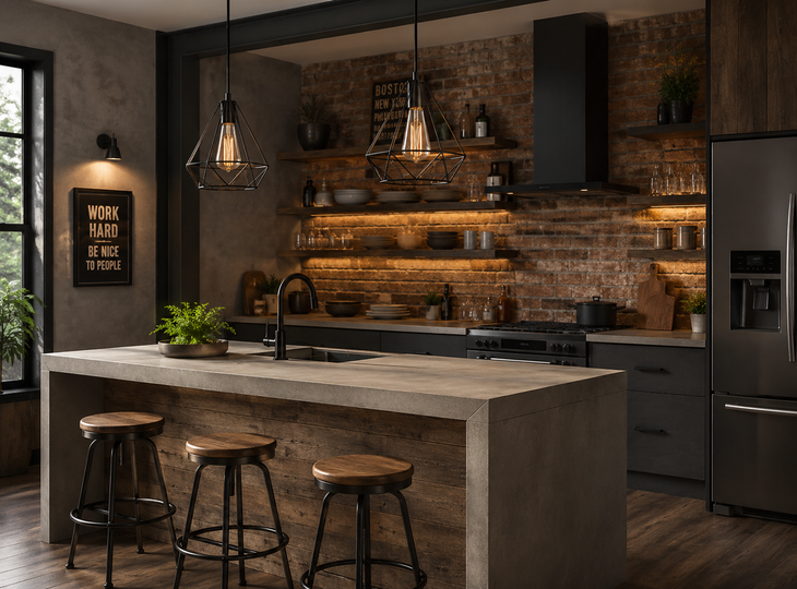 How to apply the industrial style at home