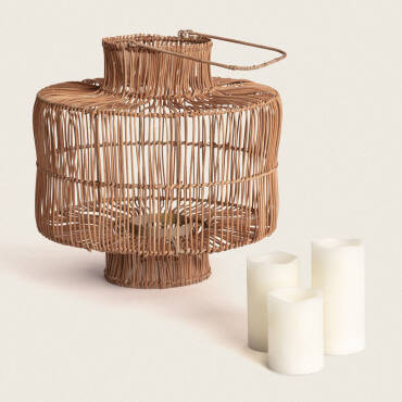 Tischlampe Rattan Masái