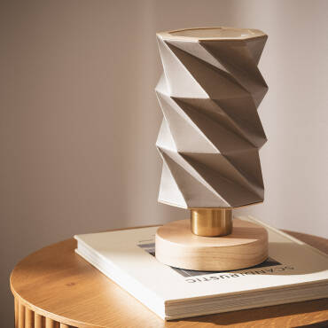 Tischlampe Holz Hiva