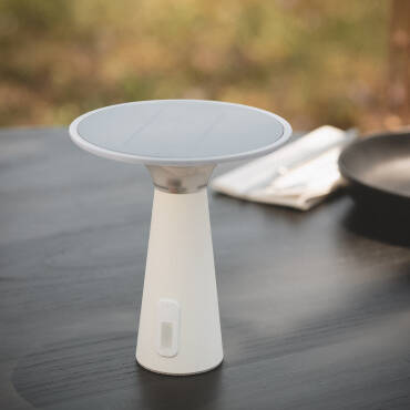 Produktfotografie: LED Solar-Tischlampe für Außenbereich 3W Tragbar mit wiederaufladbarem USB-Akku Soucha