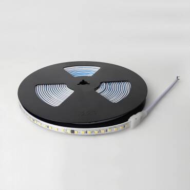 LED Streifen Dimmbar 220V SMD Selbstgleichrichtend 120 LED/m Rolle 20m 8,5W/m 750lm/W Breite 10mm Schnitt 10cm IP65