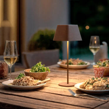 Foto des Produkts: LED-Tischlampe 1.2W Tragbar Aussen Aluminium mit wiederaufladbarem USB-Akku Willy