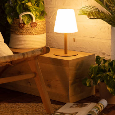 Fotografie výrobku: Přenosná Venkovní Stolní LED Lampa 2.6W Hliníková s Dobíjecí Baterií Epinay