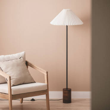 Stojací Lampa ze Dřeva Leonessa ILUZZIA