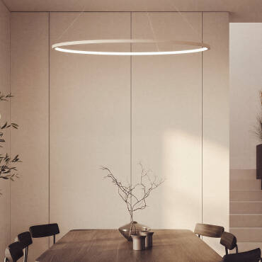 Fotografie výrobku: Závěsné LED Svítidlo z Hliníku 28W CCT Volitelné Big Ivalo Ø 1 Metr