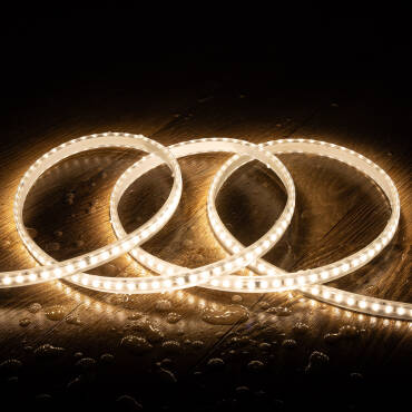 Foto des Produkts: LED-Streifenrolle Dimmbar 220V SMD2835 60LEDs/m 500 lm/m Breite 12mm 50m IP65