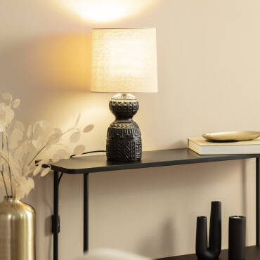 Tischlampe aus Keramik Hulun