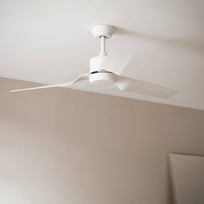 Deckenventilator Lautlos Minimal Weiß 132cm DC-Motor