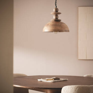 Pendelleuchte Holz Solstice ILLUZIA