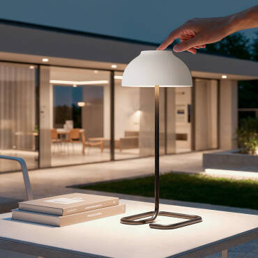 LED-Tischlampe 3W tragbar Außen mit wiederaufladbaren USB-Akku Carlo