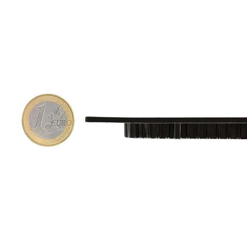led deckeneinbauleuchte eckig superslim 6w schwarzer rahmen