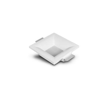 Foto des Produkts: LED Downlight Einbaustrahlerring für Gips/Gipsplatten Integration Eckig 9W Schnitt 223x223 mm UGR17