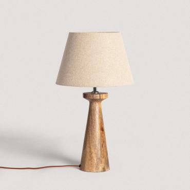 Tischlampe aus Holz Rani ILUZZIA