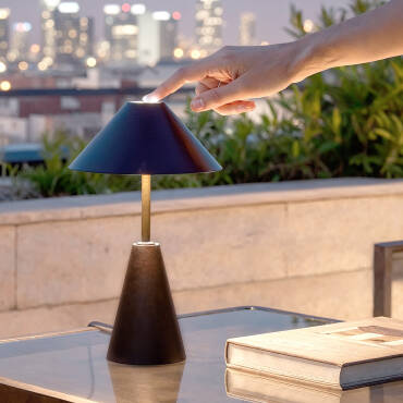 Photographie du produit : Lampe à Poser Métal LED 3W avec Batterie USB Rechargeable Chamle