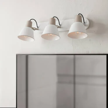 Lampe Murale Salle de Bain Métal 3 Spots Birzay
