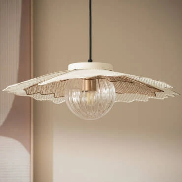 Photographie du produit : Suspension Métal et Verre Pianella