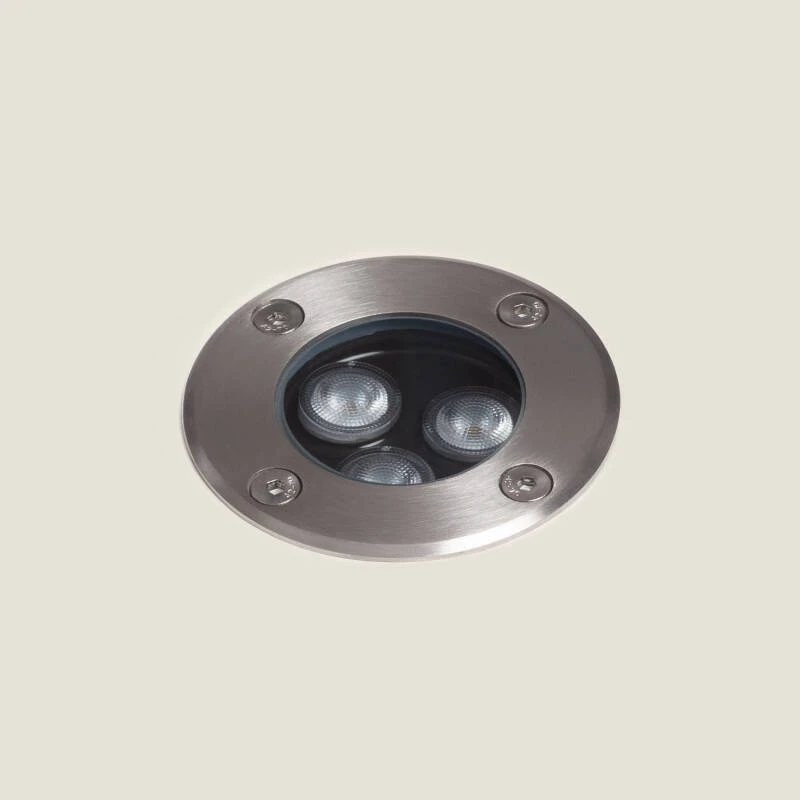 Spot Extérieur LED 3W Solid Encastrable au Sol Inox Hallo