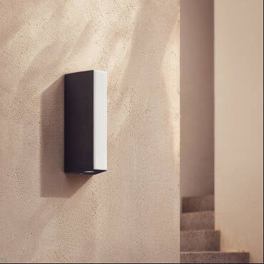 Photographie du produit : Applique Murale Extérieure LED Aluminium Double Face Hisar