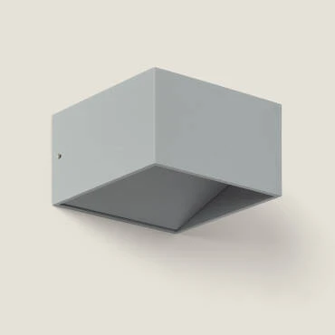 Photographie du produit : Applique Murale LED Aluminium Lico 6W Éclairage Double Face Grise Claire 