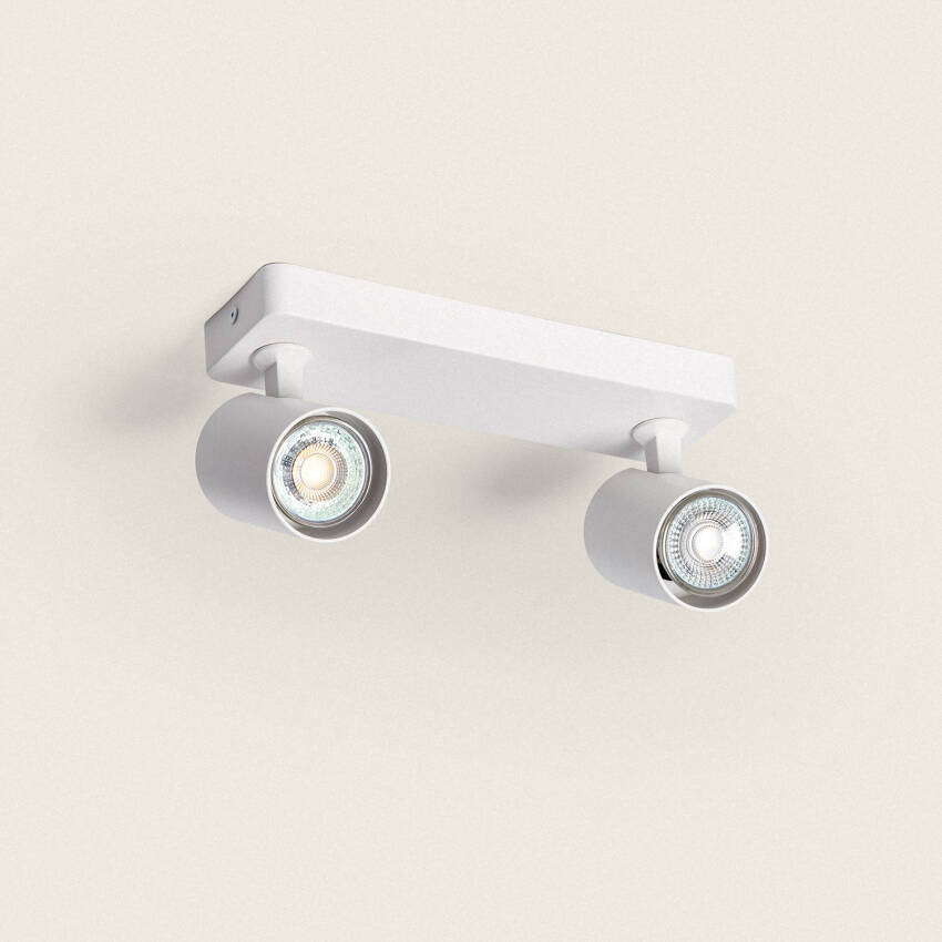 Cora 2 Spotlight Directional Ceiling Lamp in White 