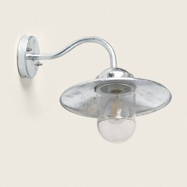 Perth Galvanised Steel Outdoor LED Wall Lamp 