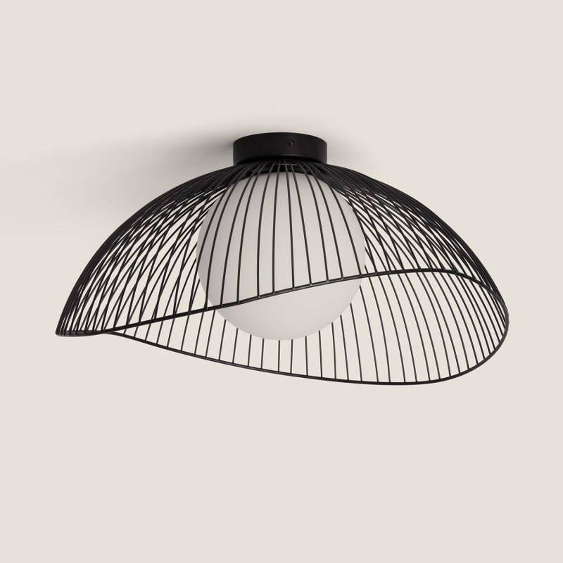 Moad Metal & Glass Ceiling Lamp 