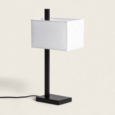 Malena Metal & Fabric LED Table Lamp with USB Port & Touch Switch 